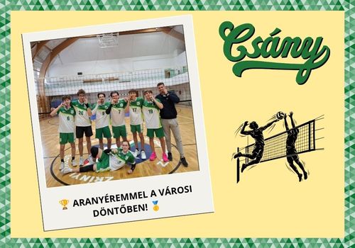 Aranyérem a megyei röplabda diákolimpián