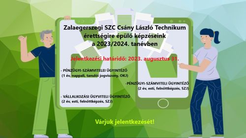 Érettségire épülő képzések 2023/2024. tanévben