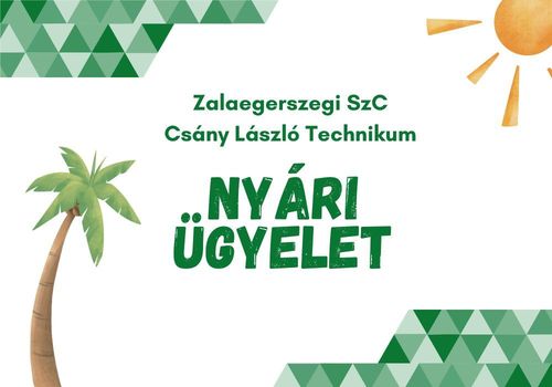 Nyári ügyeleti napok 2026